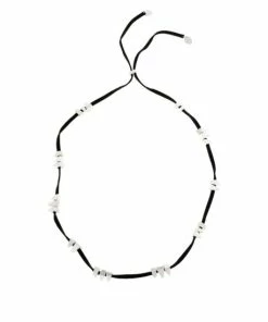 Cheap 🎉 MarlaWynne Minimalist Adjustable Station Necklace Silvertone/black 💯 -Outlet MarlaWynne Sales unnamed file 101