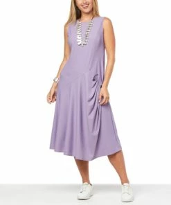 New 🎉 MarlaWynne Stretch Tech 👗 Dress With Slouch Pocket Black 😉 -Outlet MarlaWynne Sales unnamed file 1047