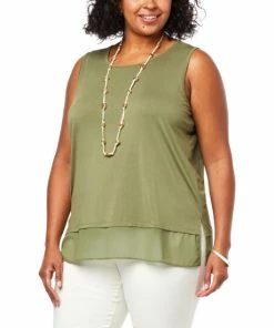 Cheap 🔥 MarlaWynne WynneLayers Mixed Media Tank Black 🤩 -Outlet MarlaWynne Sales unnamed file 1063