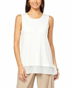 Cheap 🔥 MarlaWynne WynneLayers Mixed Media Tank Black 🤩 -Outlet MarlaWynne Sales unnamed file 1065