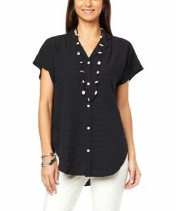 Best Sale 🌟 MarlaWynne WynneLayers Pucker Plaid Button-Front 👕 Shirt Cloud 😉 -Outlet MarlaWynne Sales unnamed file 1079