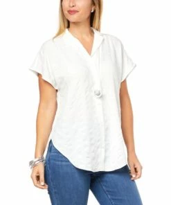 Best Sale 🌟 MarlaWynne WynneLayers Pucker Plaid Button-Front 👕 Shirt Cloud 😉 -Outlet MarlaWynne Sales unnamed file 1080