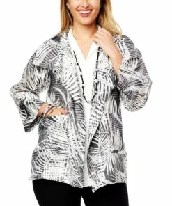 Promo 🔥 MarlaWynne Palm Organza Novelty Topper Black Print 🎁 -Outlet MarlaWynne Sales unnamed file 1089