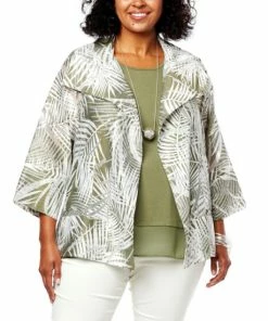 Promo 🔥 MarlaWynne Palm Organza Novelty Topper Black Print 🎁 -Outlet MarlaWynne Sales unnamed file 1090