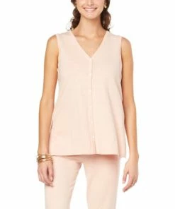 Outlet 👍 MarlaWynne WynneLayers Sweater Knit Button-Down Tank Parchment 🤩 -Outlet MarlaWynne Sales unnamed file 1119