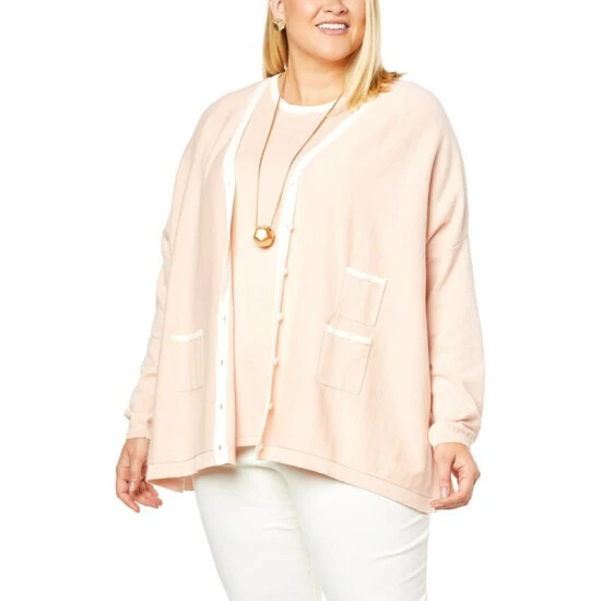 Budget ๐ฏ MarlaWynne WynneLayers Unstructured Cardigan With Contrast Pocket Shell Pink/cloud โจ 8 Budget ๐ฏ MarlaWynne WynneLayers Unstructured Cardigan With Contrast Pocket Shell Pink/cloud โจ - Image 6
