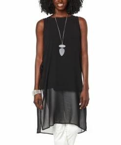 Outlet ⌛ MarlaWynne WynneLayers Mixed Media Tunic With Chiffon Overlay Lavender 👏 -Outlet MarlaWynne Sales unnamed file 1147