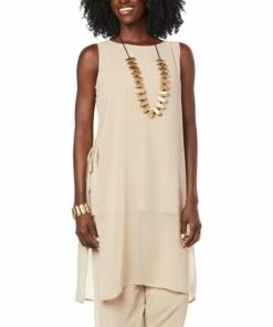 Outlet ⌛ MarlaWynne WynneLayers Mixed Media Tunic With Chiffon Overlay Lavender 👏 -Outlet MarlaWynne Sales unnamed file 1150