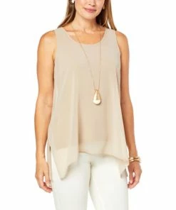 Buy 🧨 MarlaWynne WynneLayers Chiffon Tunic Tank Black ⭐ -Outlet MarlaWynne Sales unnamed file 1164