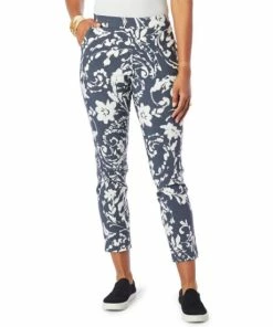 Promo 🧨 MarlaWynne WynneLayers Flatter Fit Pant With Pockets Ink Blue Print 👏 -Outlet MarlaWynne Sales unnamed file 1212