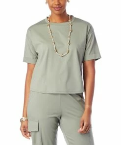 Brand new ❤️ MarlaWynne WynneLayers Polished Jersey Knit Box Tee Inky Blue 😍