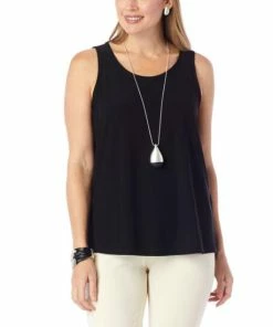 Budget 🔔 MarlaWynne WynneLayers Luxe Crepe Curved Hem Tank Almond 🧨 -Outlet MarlaWynne Sales unnamed file 1236