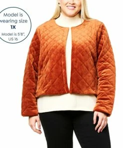 Best Pirce 😉 MarlaWynne WynneCollection Quilted Velour Jacket Black 🔔 -Outlet MarlaWynne Sales unnamed file 125