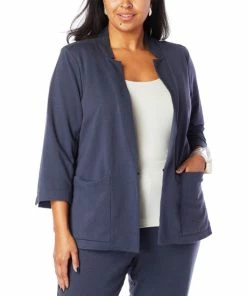 Deals 🤩 MarlaWynne WynneLayers Rib Lapel Jacket With Front Pockets Inky Blue 💯 11 Deals 🤩 MarlaWynne WynneLayers Rib Lapel Jacket With Front Pockets Inky Blue 💯 -Outlet MarlaWynne Sales unnamed file 1260