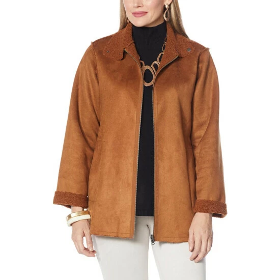 Best Pirce ๐ฅ MarlaWynne Reversible Boucle/Faux Suede ๐งฅ Coat Pecan ๐ฅ 5 Best Pirce ๐ฅ MarlaWynne Reversible Boucle/Faux Suede ๐งฅ Coat Pecan ๐ฅ - Image 3