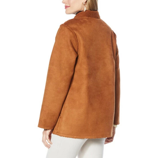 Best Pirce ๐ฅ MarlaWynne Reversible Boucle/Faux Suede ๐งฅ Coat Pecan ๐ฅ 7 Best Pirce ๐ฅ MarlaWynne Reversible Boucle/Faux Suede ๐งฅ Coat Pecan ๐ฅ - Image 5