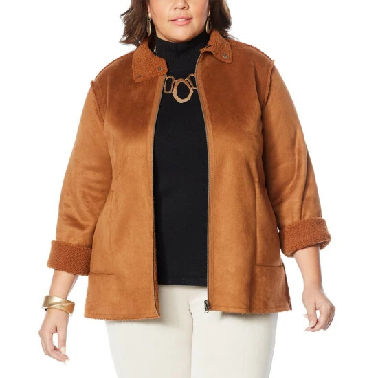 Best Pirce ๐ฅ MarlaWynne Reversible Boucle/Faux Suede ๐งฅ Coat Pecan ๐ฅ 10 Best Pirce ๐ฅ MarlaWynne Reversible Boucle/Faux Suede ๐งฅ Coat Pecan ๐ฅ - Image 8