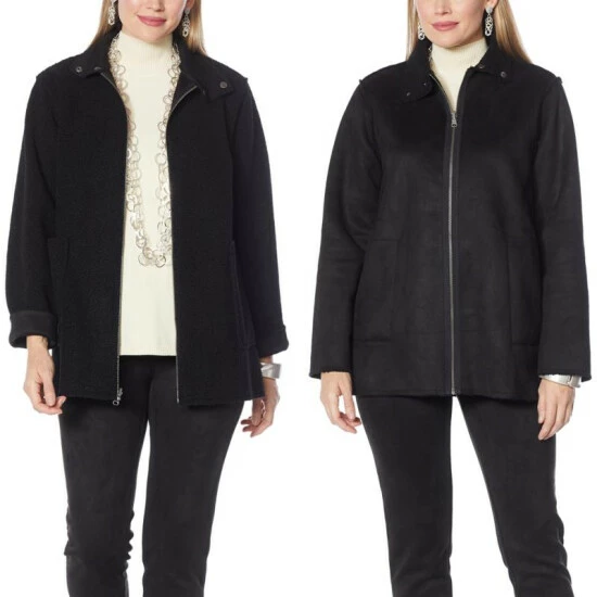 Best Pirce ๐ฅ MarlaWynne Reversible Boucle/Faux Suede ๐งฅ Coat Pecan ๐ฅ 11 Best Pirce ๐ฅ MarlaWynne Reversible Boucle/Faux Suede ๐งฅ Coat Pecan ๐ฅ - Image 9