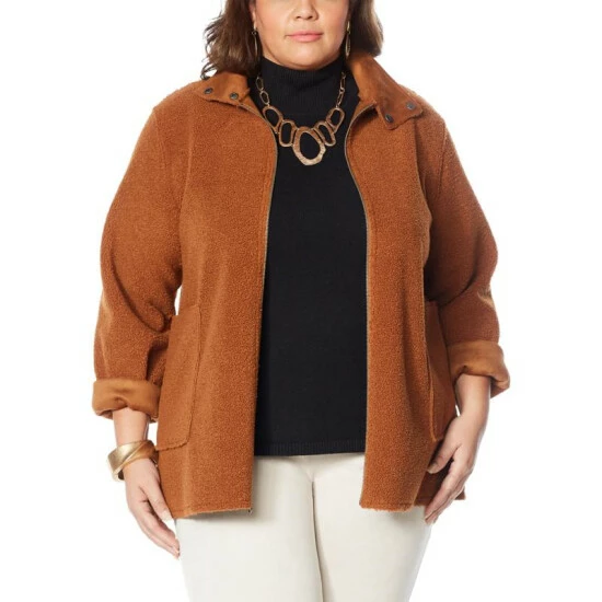 Best Pirce ๐ฅ MarlaWynne Reversible Boucle/Faux Suede ๐งฅ Coat Pecan ๐ฅ 12 Best Pirce ๐ฅ MarlaWynne Reversible Boucle/Faux Suede ๐งฅ Coat Pecan ๐ฅ - Image 10