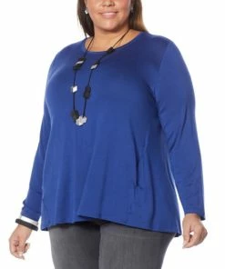 Discount 🎁 MarlaWynne Jersey Knit Butterfly Tee With Pockets Light Heather Gray ❤️ -Outlet MarlaWynne Sales unnamed file 1320