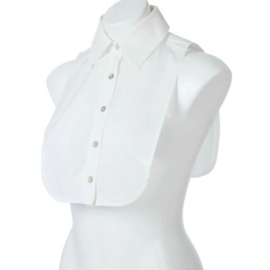 Discount ⌛ MarlaWynne WynneLayers Stretch Poplin Pop-Under Collared Dickey White ✨ 6 Discount ⌛ MarlaWynne WynneLayers Stretch Poplin Pop-Under Collared Dickey White ✨ - Image 4