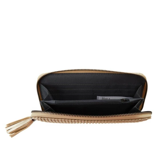 Hot Sale ✨ MarlaWynne Corrugated Zip-Around Wallet Blue Gray ⌛ 5 Hot Sale ✨ MarlaWynne Corrugated Zip-Around Wallet Blue Gray ⌛ - Image 3