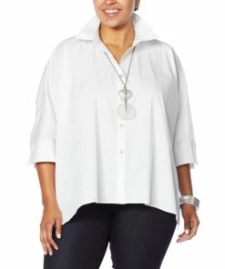 Budget π₯° MarlaWynne WynneLayers Unconstructed Button-Up Poplin π Shirt White π 7 Budget π₯° MarlaWynne WynneLayers Unconstructed Button-Up Poplin π Shirt White π -Outlet MarlaWynne Sales unnamed file 1349