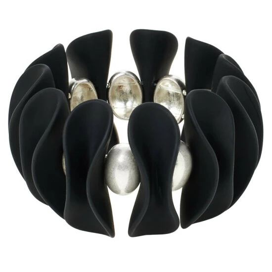 Outlet ๐ฅฐ MarlaWynne Abstract Stretch Bracelet Silvertone/black โ๏ธ 3 Outlet ๐ฅฐ MarlaWynne Abstract Stretch Bracelet Silvertone/black โ๏ธ