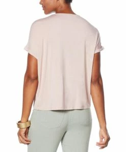 Brand new 🌟 MarlaWynne WynneLayers Overlapping Jersey Knit Top Light Heather Gray 👍 -Outlet MarlaWynne Sales unnamed file 1364