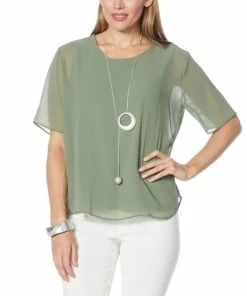 Cheap ⌛ MarlaWynne WynneLayers Double Layer Chiffon Tee Black ✔️ -Outlet MarlaWynne Sales unnamed file 1406