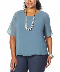 Cheap ⌛ MarlaWynne WynneLayers Double Layer Chiffon Tee Black ✔️ -Outlet MarlaWynne Sales unnamed file 1408