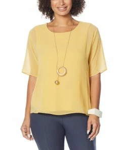 Cheap ⌛ MarlaWynne WynneLayers Double Layer Chiffon Tee Black ✔️ -Outlet MarlaWynne Sales unnamed file 1411