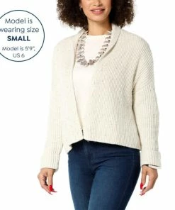 Hot Sale 😉 MarlaWynne WynneLayers Open Front Cardigan With Fold Back Collar Khaki 🧨 -Outlet MarlaWynne Sales unnamed file 142