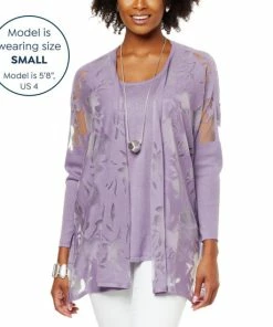 Flash Sale ❤️ MarlaWynne WynneLayers Sheer Floral Patterned Topper Cloud 😉 -Outlet MarlaWynne Sales unnamed file 1454