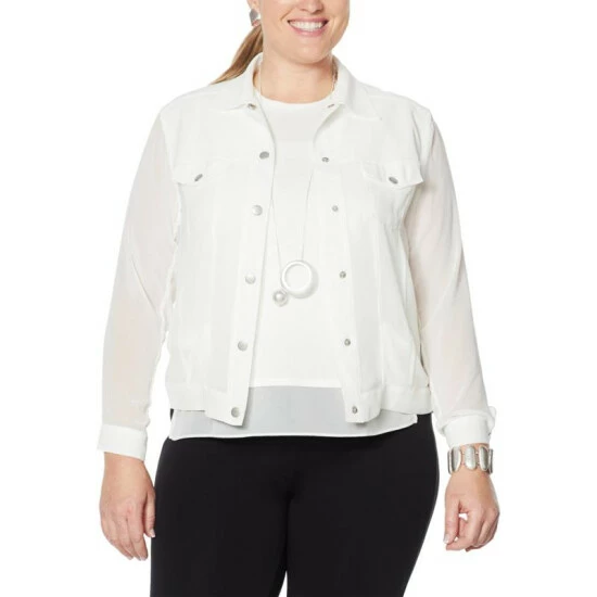 Hot Sale โญ MarlaWynne WynneLayers Chiffon Jacket Cloud ๐ 14 Hot Sale โญ MarlaWynne WynneLayers Chiffon Jacket Cloud ๐ - Image 12