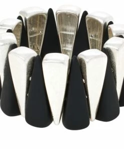 Best reviews of ๐ MarlaWynne Triangle Stretch Bracelet Goldtone/black ๐