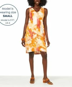 Buy 🧨 MarlaWynne Print Polished Knit Lantern 👗 Dress Marigold Watercolor 🤩 -Outlet MarlaWynne Sales unnamed file 1497