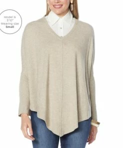 Promo 🤩 MarlaWynne WynneLayers SoftKNIT Poncho Sweater Burgundy ✨ -Outlet MarlaWynne Sales unnamed file 1520