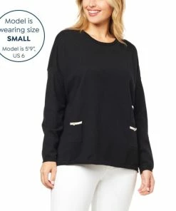 Hot Sale 😀 MarlaWynne WynneLayers Soft Knit Triple Pocket Sweater Cadet 🌟 -Outlet MarlaWynne Sales unnamed file 1536