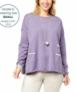 Hot Sale 😀 MarlaWynne WynneLayers Soft Knit Triple Pocket Sweater Cadet 🌟 -Outlet MarlaWynne Sales unnamed file 1540