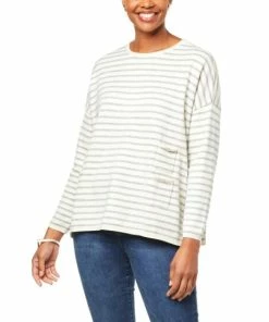 Hot Sale 😀 MarlaWynne WynneLayers Soft Knit Triple Pocket Sweater Cadet 🌟 -Outlet MarlaWynne Sales unnamed file 1545