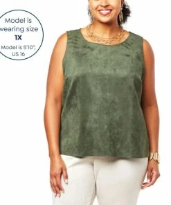 Best Pirce ⭐ MarlaWynne WynneLayers Faux Suede Sleeveless Shell Burgundy 🥰 18 Best Pirce ⭐ MarlaWynne WynneLayers Faux Suede Sleeveless Shell Burgundy 🥰 -Outlet MarlaWynne Sales unnamed file 1579