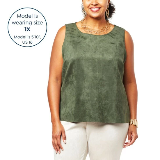 Best Pirce ⭐ MarlaWynne WynneLayers Faux Suede Sleeveless Shell Burgundy 🥰 7 Best Pirce ⭐ MarlaWynne WynneLayers Faux Suede Sleeveless Shell Burgundy 🥰 - Image 5