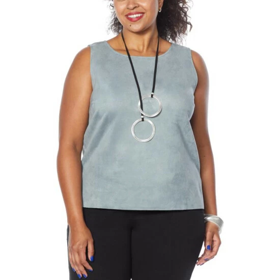 Best Pirce ⭐ MarlaWynne WynneLayers Faux Suede Sleeveless Shell Burgundy 🥰 12 Best Pirce ⭐ MarlaWynne WynneLayers Faux Suede Sleeveless Shell Burgundy 🥰 - Image 10