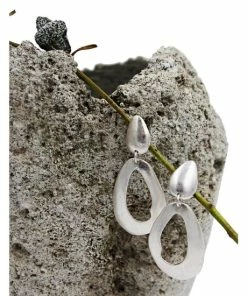 Flash Sale ⭐ MarlaWynne Freeform Oval Cutout Drop Earrings Silvertone 💯 -Outlet MarlaWynne Sales unnamed file 1612