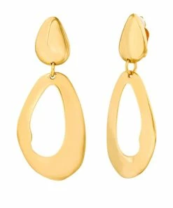 Flash Sale ⭐ MarlaWynne Freeform Oval Cutout Drop Earrings Silvertone 💯 -Outlet MarlaWynne Sales unnamed file 1614