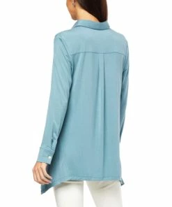 Best deal 👍 MarlaWynne WynneLayers Button-Front Butterfly 👕 Shirt Black 🔥 -Outlet MarlaWynne Sales unnamed file 1649