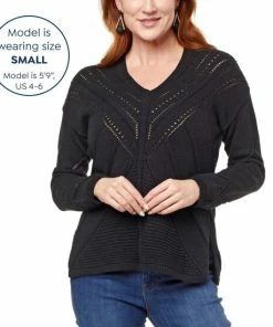 Promo 😍 MarlaWynne WynneLayers Engineered Pointelle Stitch Sweater Black ❤️ 12 Promo 😍 MarlaWynne WynneLayers Engineered Pointelle Stitch Sweater Black ❤️ -Outlet MarlaWynne Sales unnamed file 1657