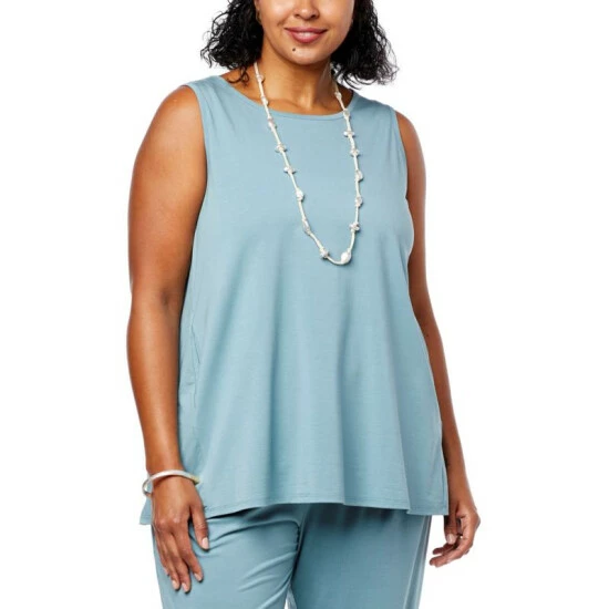 Brand new ๐งจ MarlaWynne WynneLayers Sorona Knit Sleeveless Butterfly Tee With Pockets Sea Blue ๐ 6 Brand new ๐งจ MarlaWynne WynneLayers Sorona Knit Sleeveless Butterfly Tee With Pockets Sea Blue ๐ - Image 4