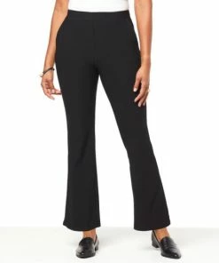 Budget ⭐ MarlaWynne WynneLayers Luxe Crepe Flare-Leg Pant Black 🎁 -Outlet MarlaWynne Sales unnamed file 1715